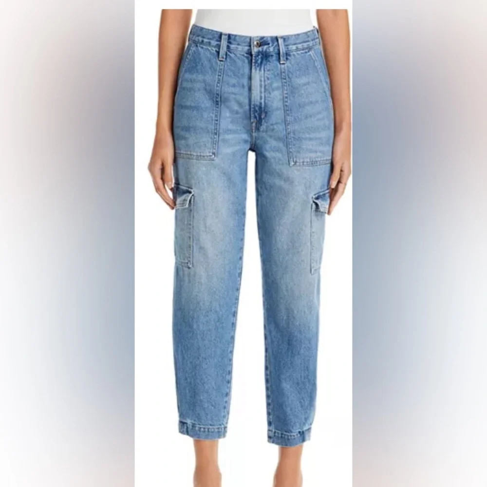 PISTOLA Josephine High Rise Tapered Jeans in Paradigm Blue Size 29